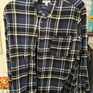 Saddlebred Men’s Blue Paid Long Sleeve Button Down Size XL